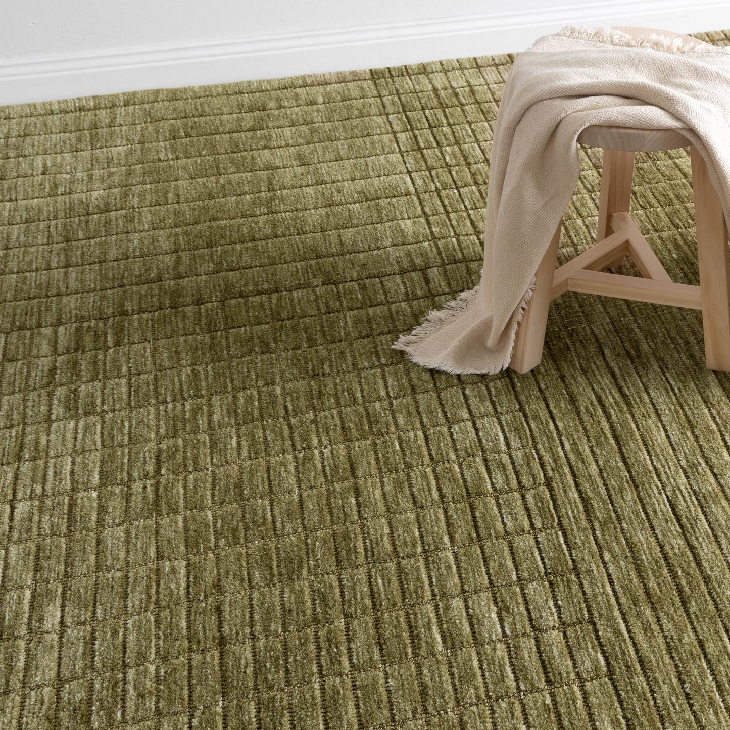 Canyon B Green Carved Rug - CANYON02