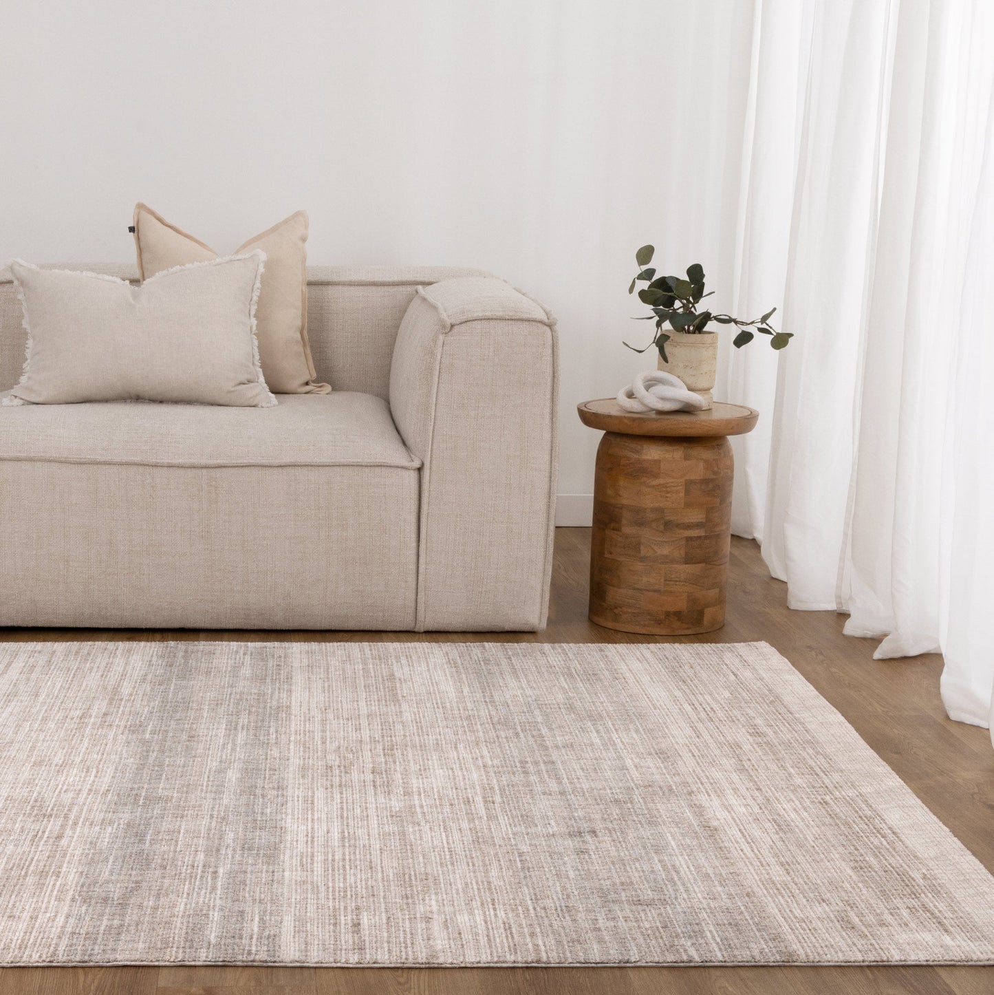 Solenne Beige Lines Rug - S800
