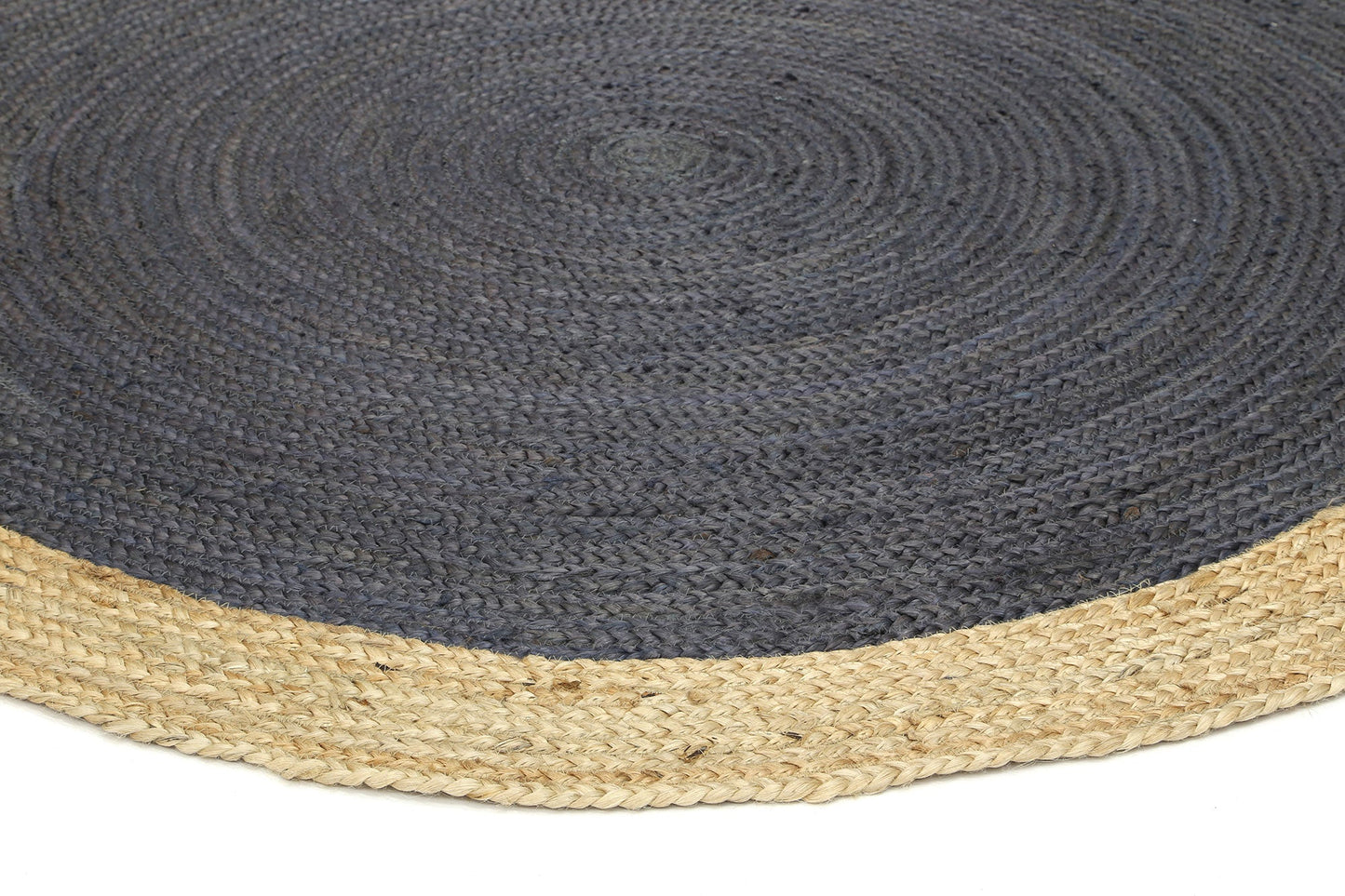 Hampton Centre Grey Jute Round