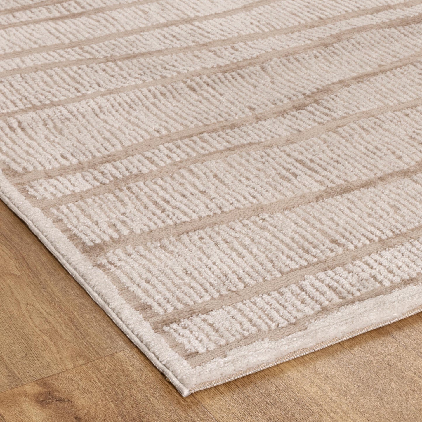 Sierra Abstract Ivory Lines Rug