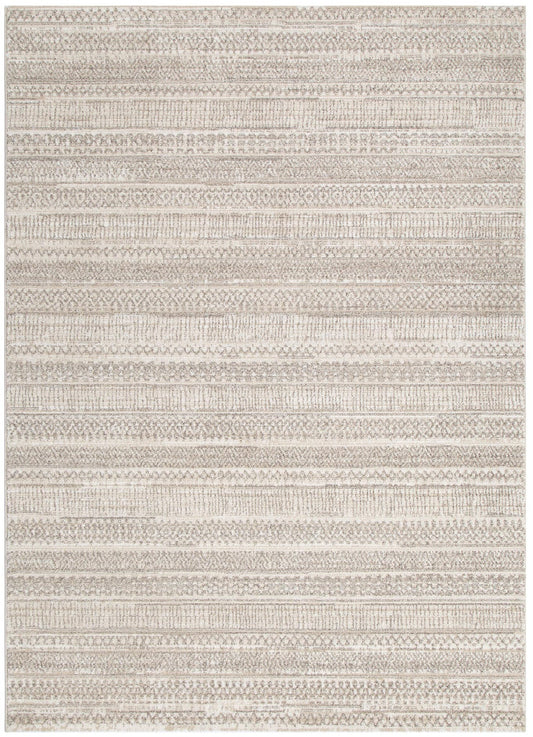 Clara Distressed Tribal Beige Rug - C101