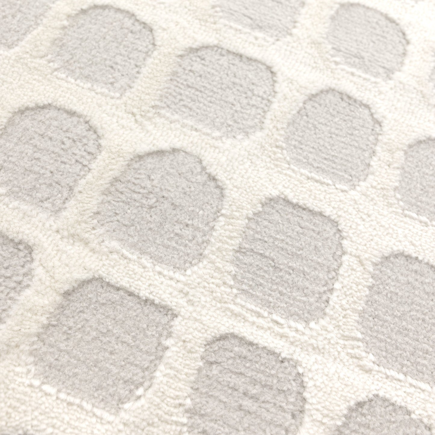 Jade Geometric Shapes Cream Grey Rug - JADE005