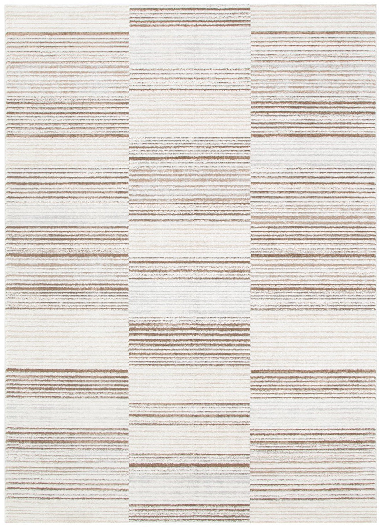 Sierra Lines Beige Brown Rug
