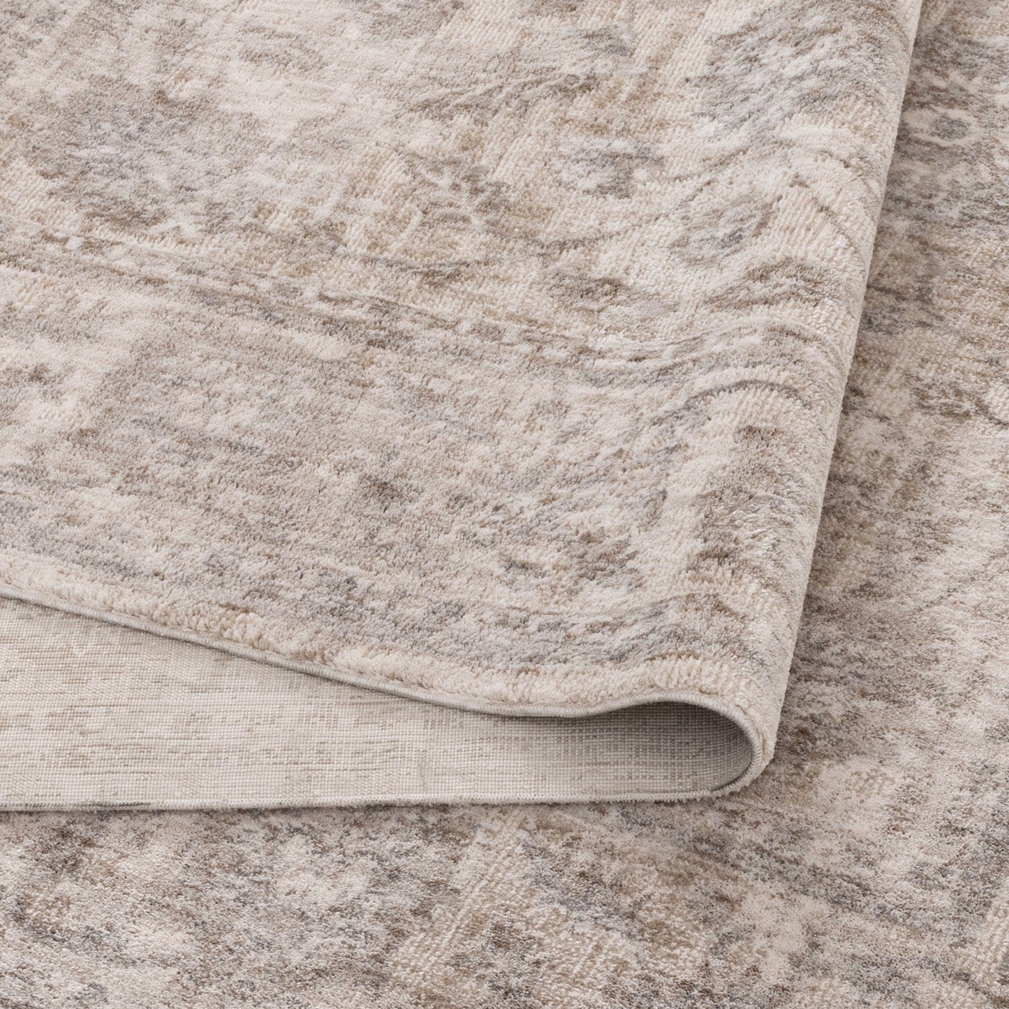 Solenne Beige & Blue Transitional Rug - S300