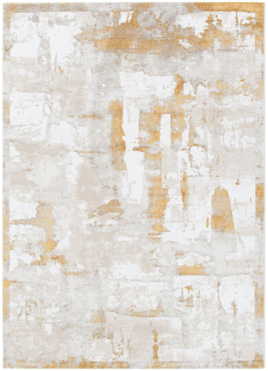 Wellington Abstract Wash Gold Rug - W009