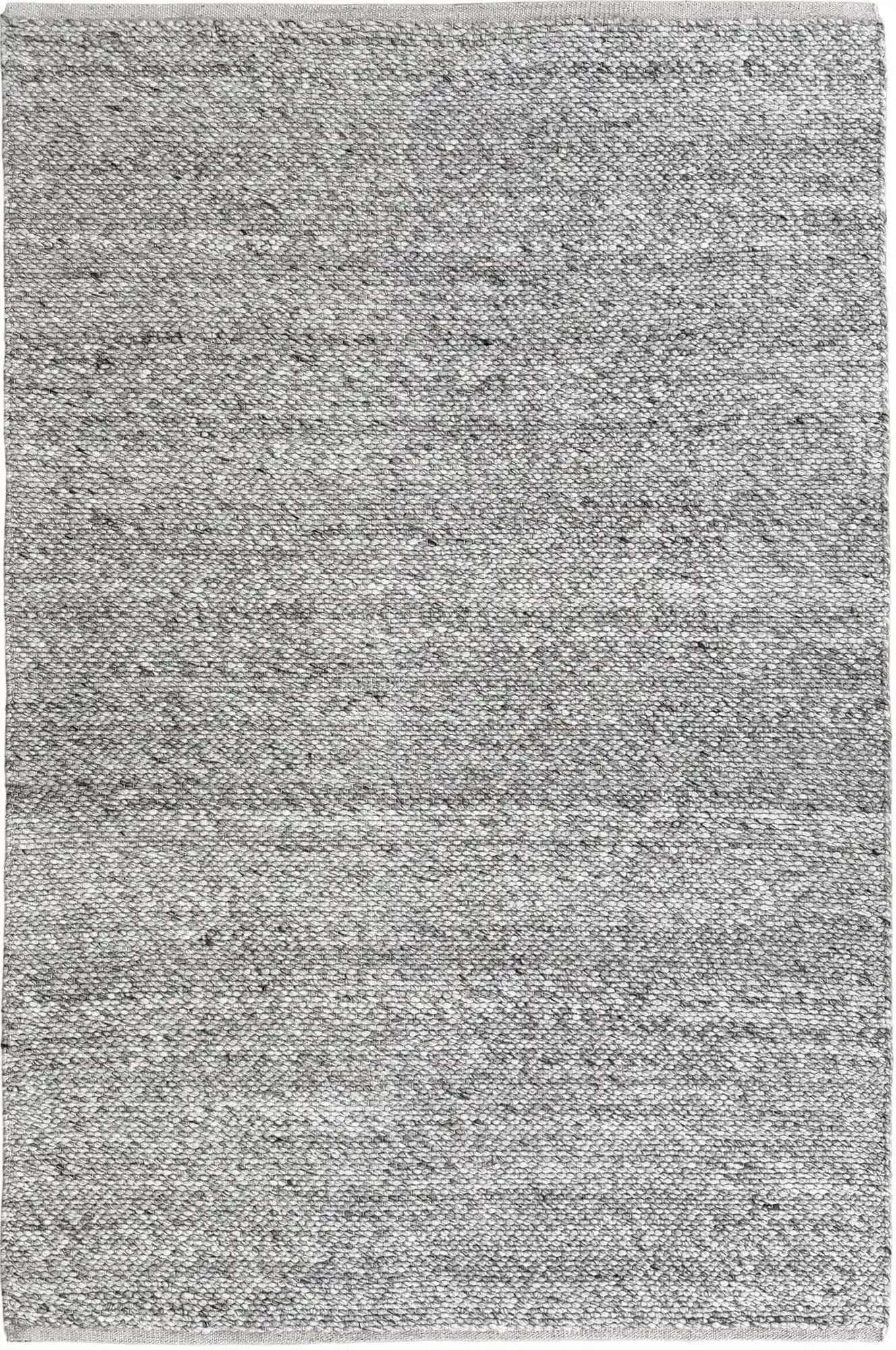 Essence Minimal Wool Weave Grey Rug