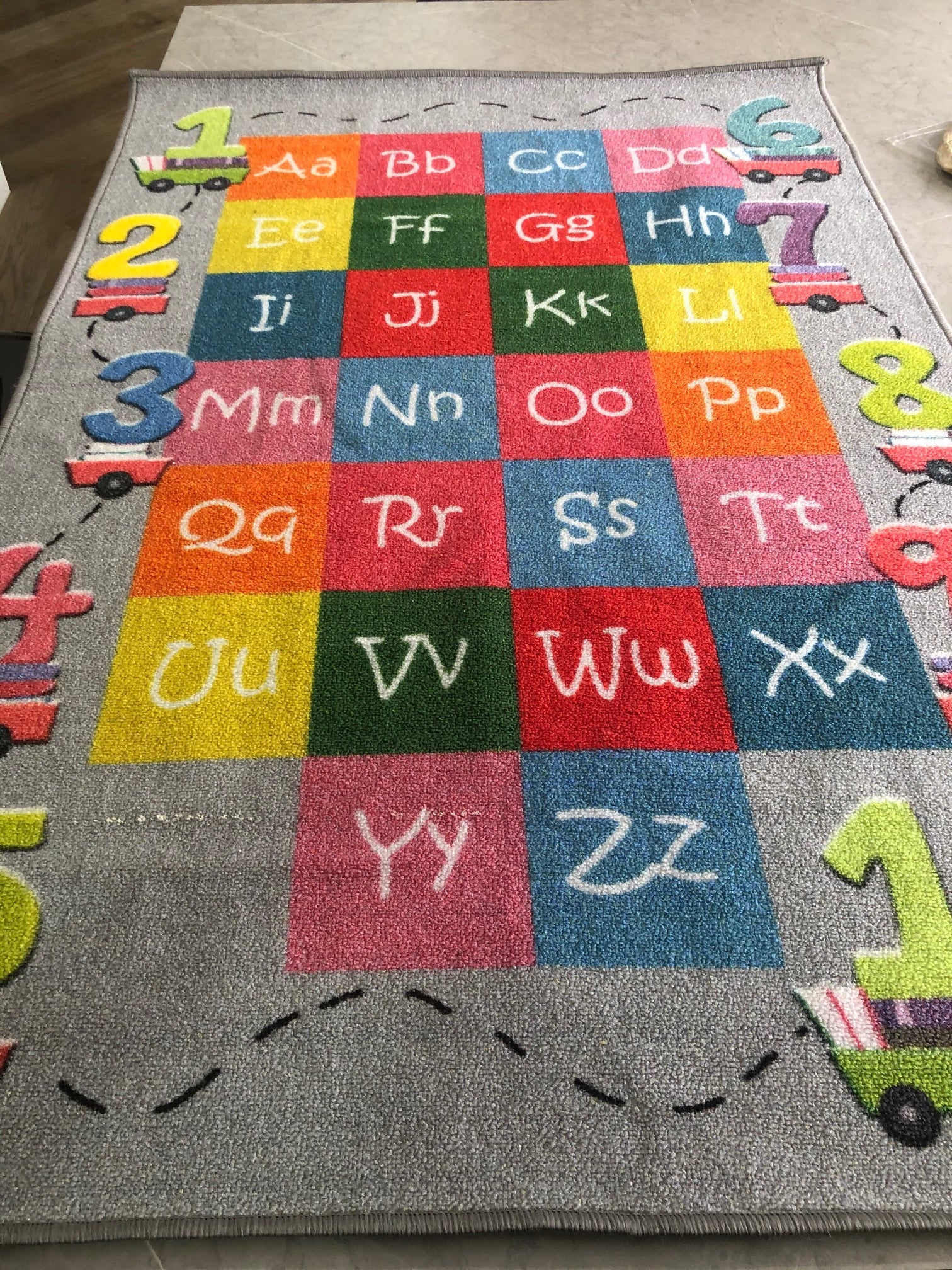 Alphabet Rug Numbers ABC Kids Number – Westam Rugs