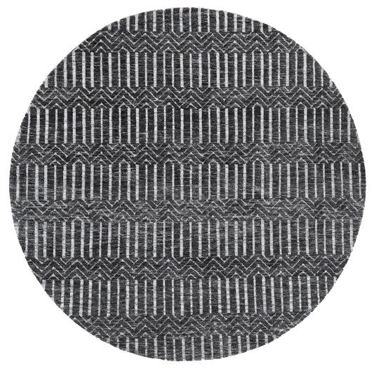 Amritsar Round AMRI02 Charcoal & Beige