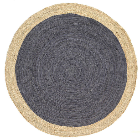 Hampton Centre Grey Jute Round