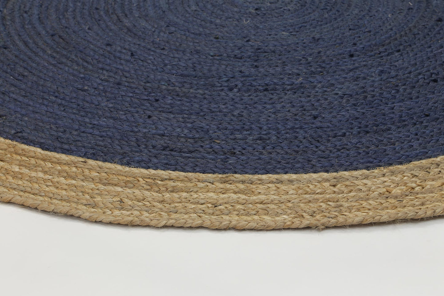 Hampton Centre Navy Jute Round