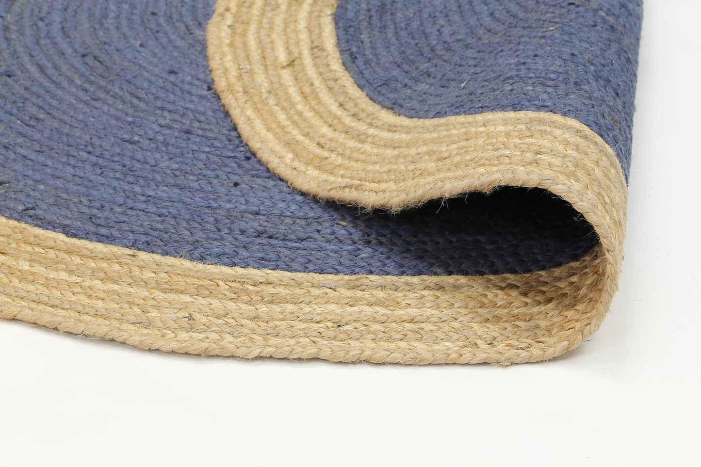 Hampton Centre Navy Jute Round